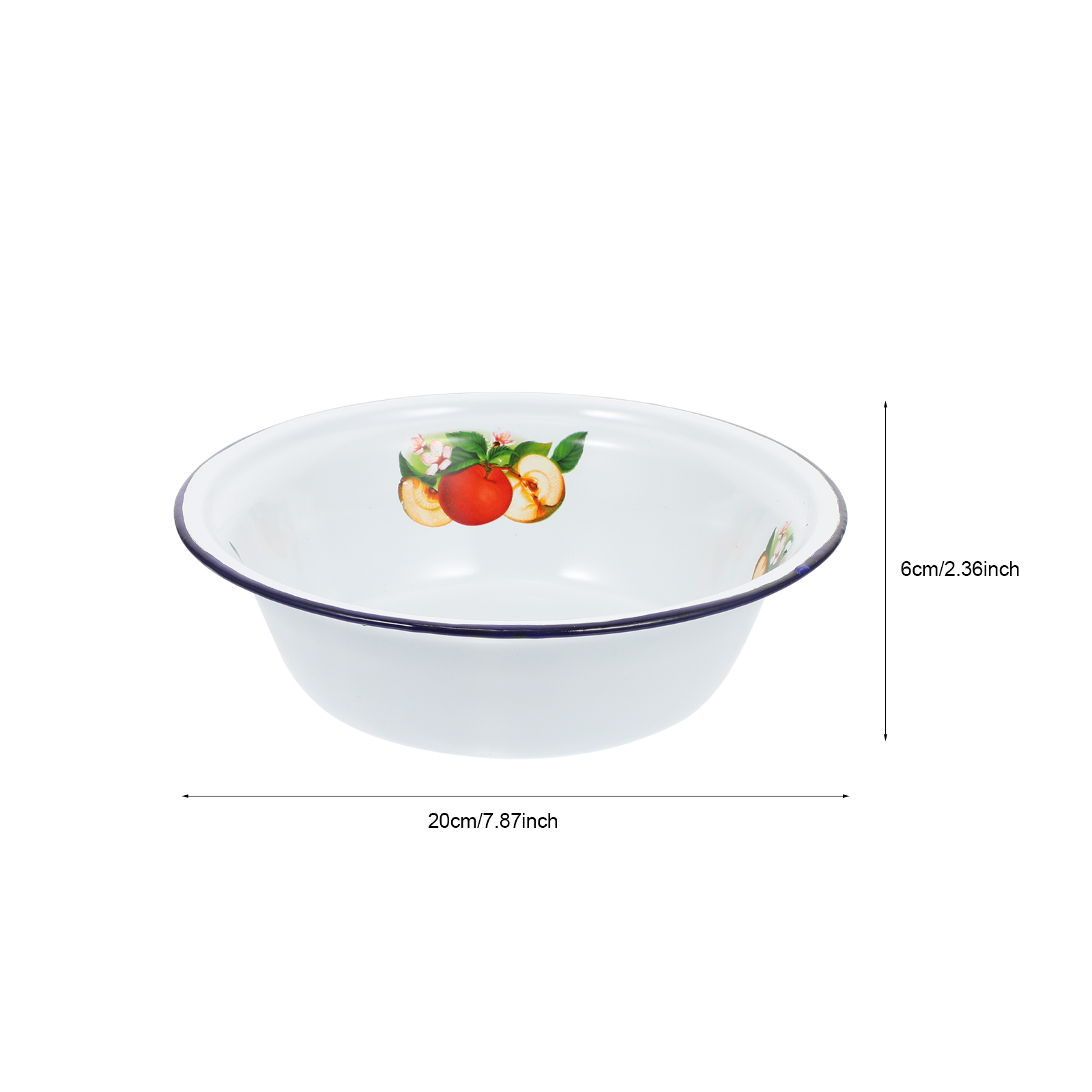 1pc Enamel Soup Bowl Vintage D - Meal Prep Bowl recension och pris