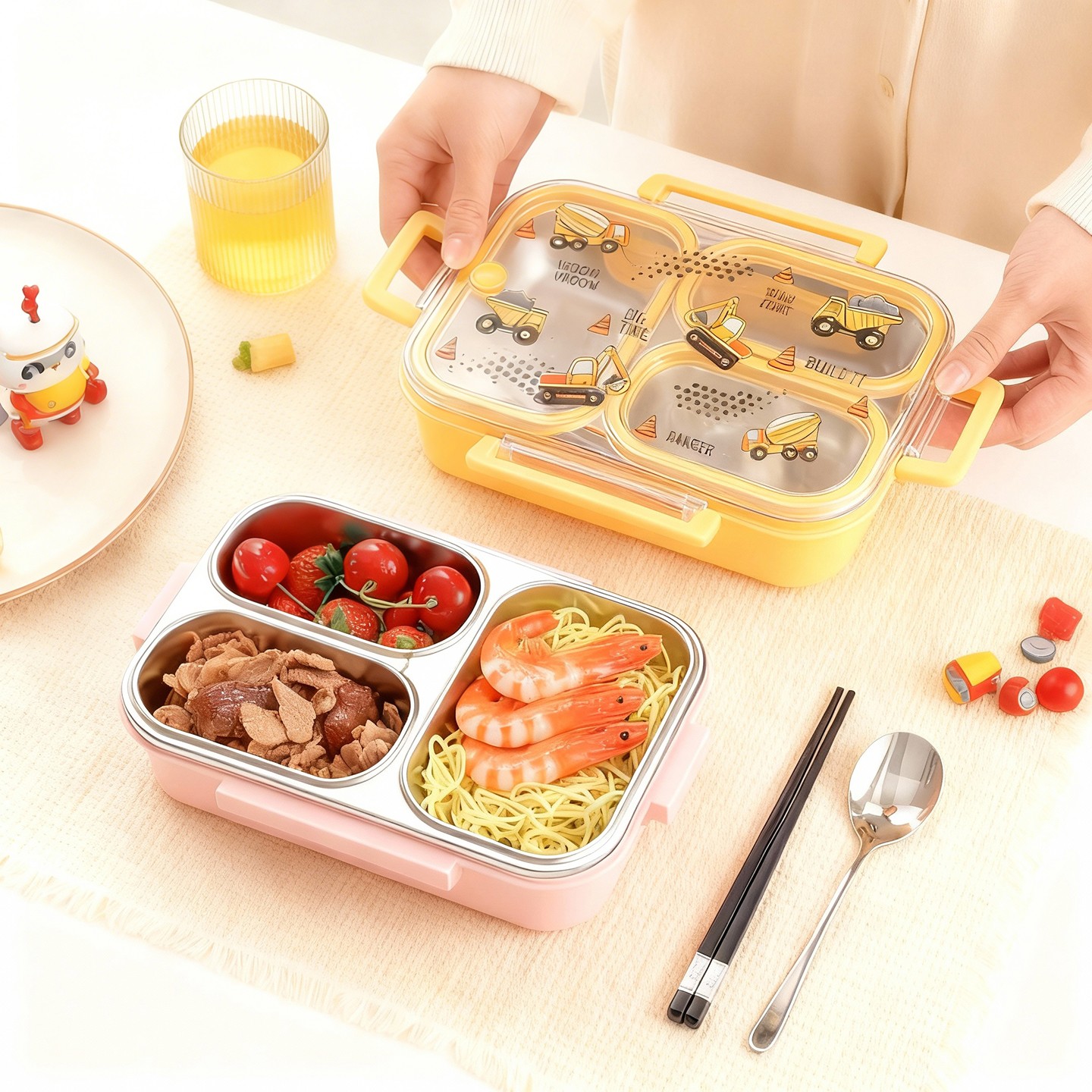 Large Capacity Cartoon Childre - Meal Prep Bowl recension och pris
